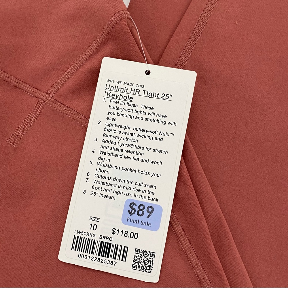 Lululemon Unlimit Tight 25” Keyhole High Rise BBRO - Picture 10 of 10